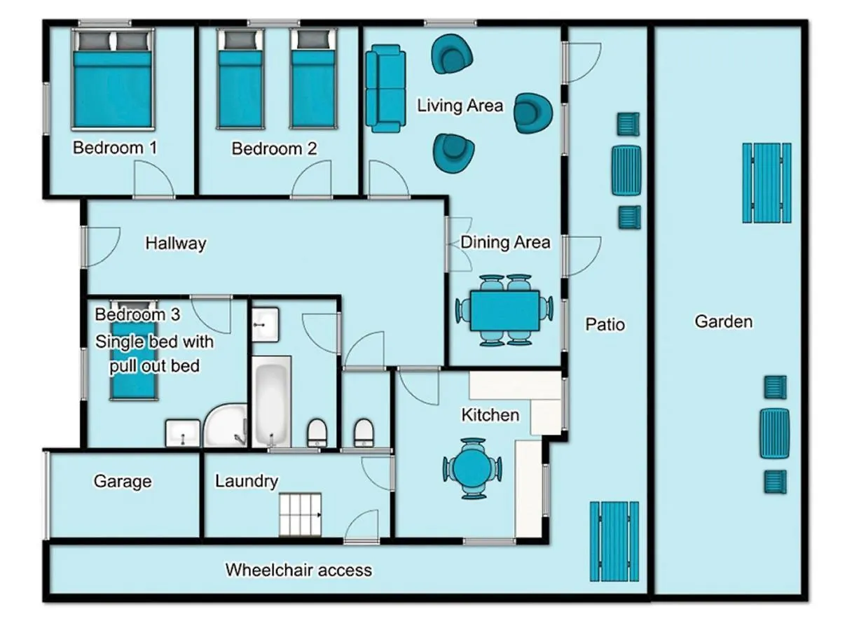 Holiday home Dean Court Garden - Parking - By Brighton Holiday Lets